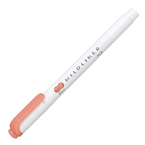 Zebra B-WKT7-MVE Highlighter, Mild Liner, Vermilion, 10 Pieces - color: Vermillion, size: 1 Count (Pack of 10)