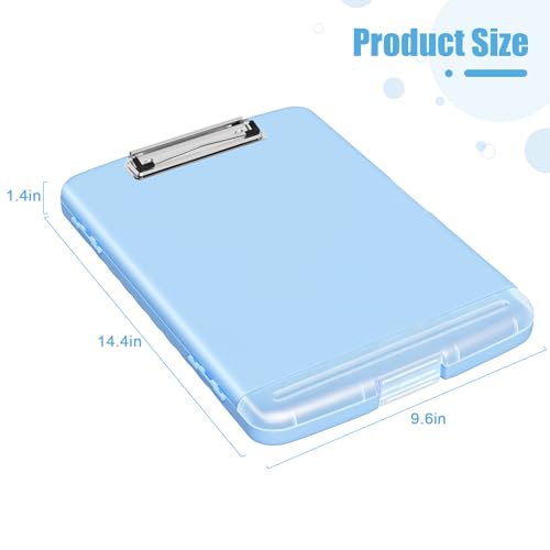 Hongri Clipboard with Storage with Pencil Case, 8.5 x 11 Storage Clip Board - color: Blue
