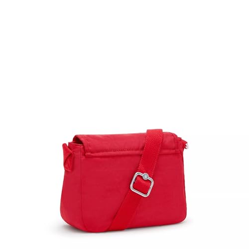 Kipling Sabian Crossbody Mini Bag - color: Red Rouge, size: 7.75''L x 5.75''H x 3.25''D