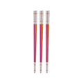 Reusable Stainless Steel Chopsticks,Dishwasher Safe , Easy to Use(3 PCS,Dazzling red) - color: Dazzling red