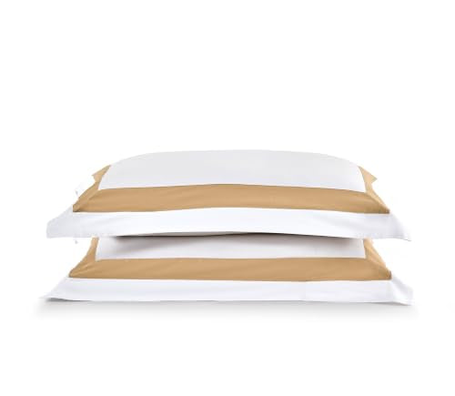 Duvet Cover Set 2 pcs(1 Duvet Cover+1 Pillowcases) 100% Cotton Sateen Woven Hidden Zipper Closure brethable Soft(Palermo(Beige), Twin) - color: Palermo(beige), size: Twin
