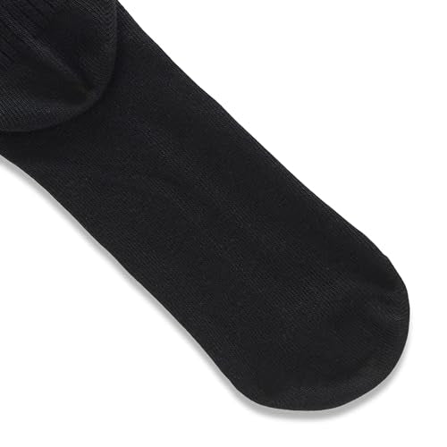 Amazon Essentials Men's Patterned Cotton Dress Crew Socks, 5 Pairs - color: Black, size: 8-12