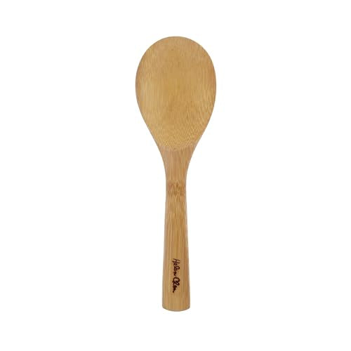 Helen’s Asian Kitchen Bamboo Rice Paddle Cooking Utensil, 9-Inch - style: Bamboo