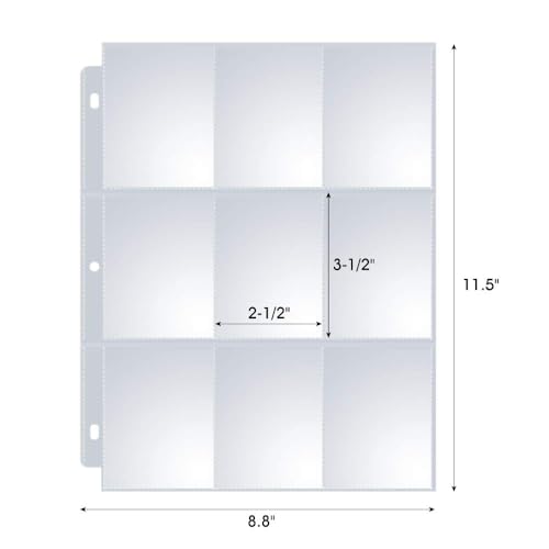 Sooez Trading Card Sleeves for Binder, Double Sided Card Holder, 36 Pack - style: Double-Sided