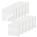 600 Sheet Transparent Sticky Notes, 3" x 3" Clear Sticky Notes Waterproof Self-Adhesive Translucent Sticky Note pad for Books Annotation and Tracing, See Through Sticky Note (12 Pads) - color: Clear White 600 Sheets