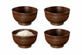 Japanese Soup Bowls Made in Japan, 4-Pack – Traditional Miso & Rice Bowls, Microwave & Dishwasher Safe, BPA-Free Resin, Brown Rabbit - color: Brown Rabbit