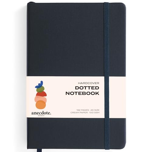 ANECDOTE. Lined Journal Notebook,192 Pages, A5 size: 8.3" x 5.4"| Hardcover - color: Ink Blue, size: 8.3" x 5.4"