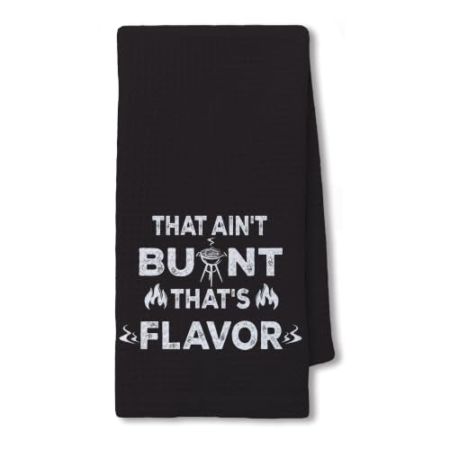 Funny Grilling Gifts Hand Towels for Kitchen - color: Grill Flavour