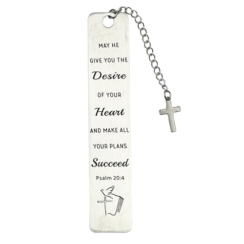 Christian Bookmark Gifts for Women Girls Boys, Inspirational Religious Book Mark Markers Faith (May he give You The Desire) - style: May he give you the desire