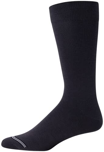 Nautica Mens Dress Socks Comfort Stretch Business Formal Crew Socks 10 Pack - color: Navy/Black Assorted