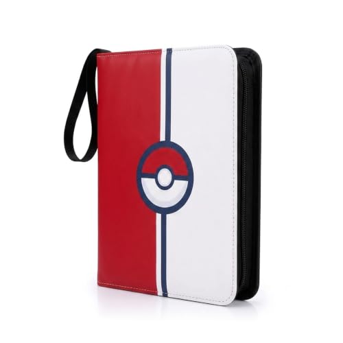 Card Binder, 9 Pocket 540 Card for Collectible Trading Card Albums - color: 540-RED-1
