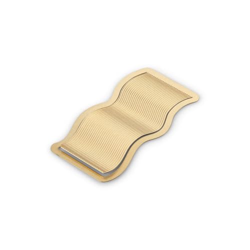 Papier Brass Wave Bookmark, 1.6" x 3"