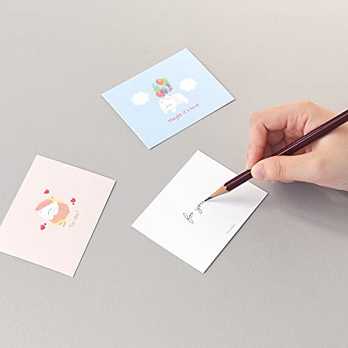 Monolike Day-by-day Card, Gureum's Daily Life ver.1 - Mix 36 Mini Single cards, 36 envelopes, 36 stickers Package - color: Gureum's daily life ver.1