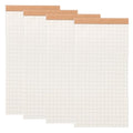 PATIKIL Portable Field Notes, 4 Pcs Small Notepads 50 Sheets Pocket Notebooks Memo Books to Do List Organizer Planner Daily for Work Office Journey, Grid - style: Grid