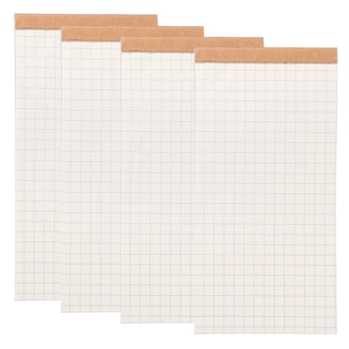 PATIKIL Portable Field Notes, 4 Pcs Small Notepads 50 Sheets Pocket Notebooks Memo Books to Do List Organizer Planner Daily for Work Office Journey, Grid - style: Grid