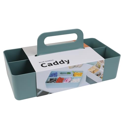 BLUE GINKGO Stackable Organizer Caddy, Long, Green, Made in Korea - color: GREEN, size: Long Rectangle