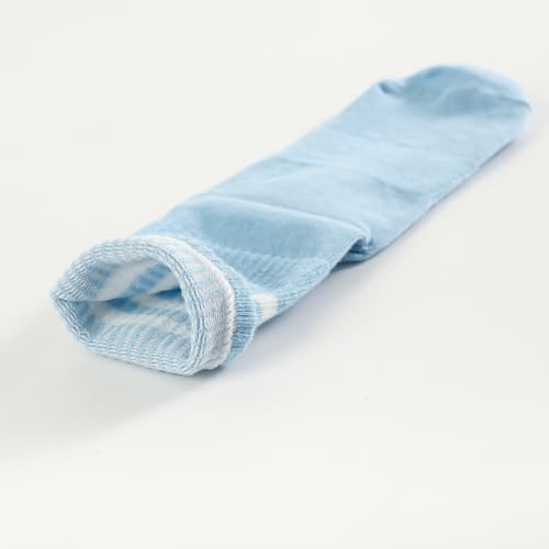 Womens Striped Crew Socks, Cute Vintage Retro Mid Calf Boot Socks for Women Ladies 5/6 Pairs, Size 5-10 - color: Mixcolor