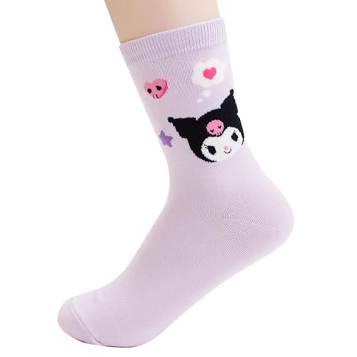 Kikiyasocks Socksense Hello K Character Series Women's Original Crew Socks (Mobile_5pairs)