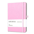 ONAVIA A5 Notebooks for Work, Lined Journal, 160 Pages, Pink - color: Pink