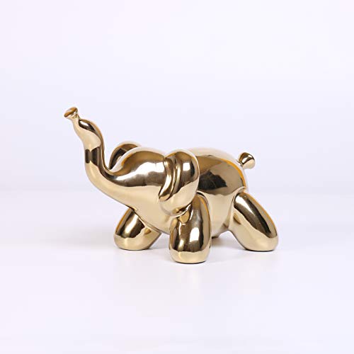Gold Home Décor Balloon Figurine Accent (Elephant) - size: Elephant