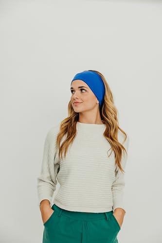 Maven Thread 4" Wide Workout Headbands for Women (4 Pack) – Non-Slip Sweatbands for Gym, Running & Yoga - color: Bold