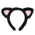 Black Cat Ears Headband Kitty Ears Cat Costume Headwear - color: Black Pink Cat