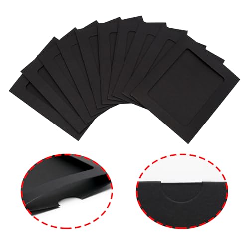 30Pcs 3x4Inch Black Paper Photo Frames with String & Clips - color: Black, size: 3x4inch