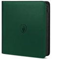 Premium Zip Card Binder 12 Pocket, Fabmaker 912 Pocket Trading Card Binder - color: Green, size: 12 Pocket - 15" x 13.6"