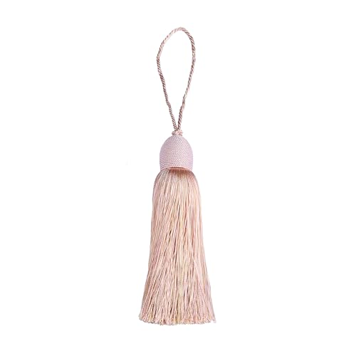 2Pcs Key Tassel with Loop DIY Handmade Craft Accessories - color: Mix Pink