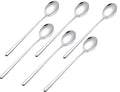 Long-handled Korean Stainless Steel Fork Set (Spoons, 6) - color: Spoons