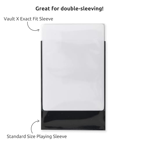 Vault X Exact Fit Inner Sleeves (100 Pack) Clear for Trading Cards - size: Clear 100 Pack