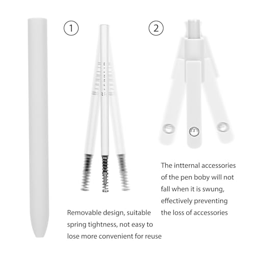 Ddaowanx Gel Pens,6 Pcs 0.5mm Retractable Quick Dry Black Ink Pens - color: 6Pcs-Black Gray White-Black Ink, size: 1 Count (Pack of 6)