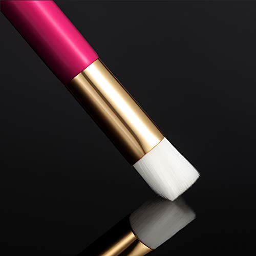 20 Pcs Eyelash Shampoo Brushes,Lash Shampoo Brush Lash Extension Brushes for Cleansing Peel Off Blackhead Remover Tool ﻿ - color: Rose Red