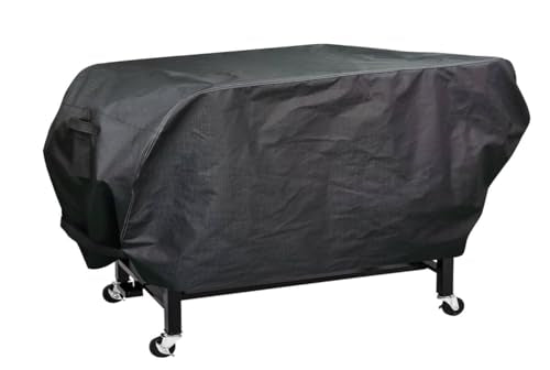 RPET Fabric Cover for Flat Griddle Cover, Black；Fit 36" griddles with Hood and Side Shelf foldeble - size: 49"*23"*29"
