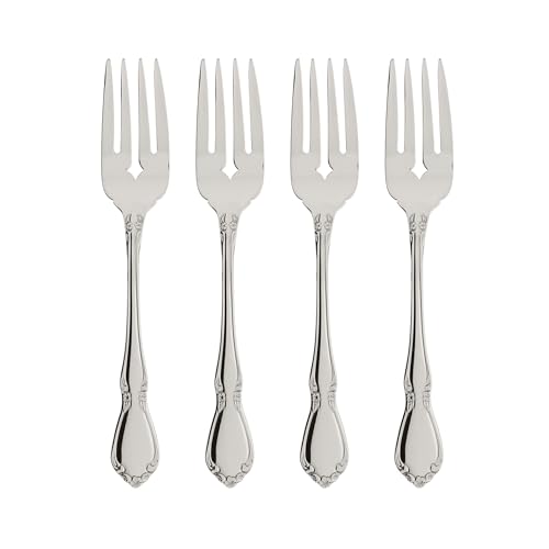 Oneida Chateau Salad Forks Silverware Set for 4, Flatware - style: Salad Forks, Set of 4