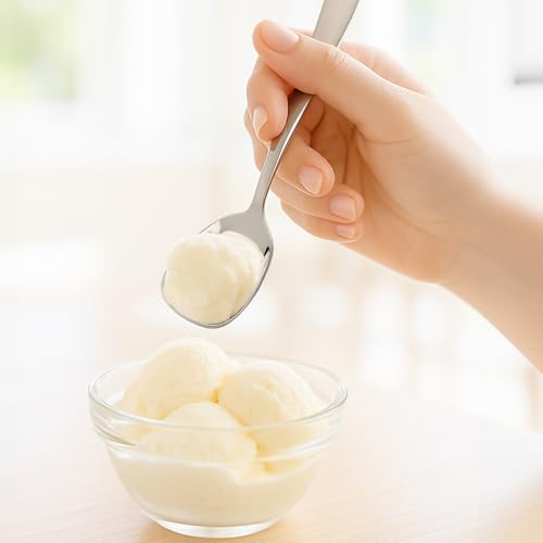 12 Pcs Square Head Soup Spoons, Premium Korean Spoon