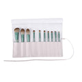 Bird&Fish Makeup Brush Case Travel, makeup brush case roll up,brush holder makeup,Holder Organizer Brushes Pouch Cosmetic Bag for Travel，Rolling Bag Storage Case PU Leather - color: Gray