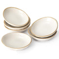 famiware Ceramic Soy Sauce Dish, 2.1oz Dipping Bowl Set of 6, Vanilla White - color: Vanilla White, size: 6pcs