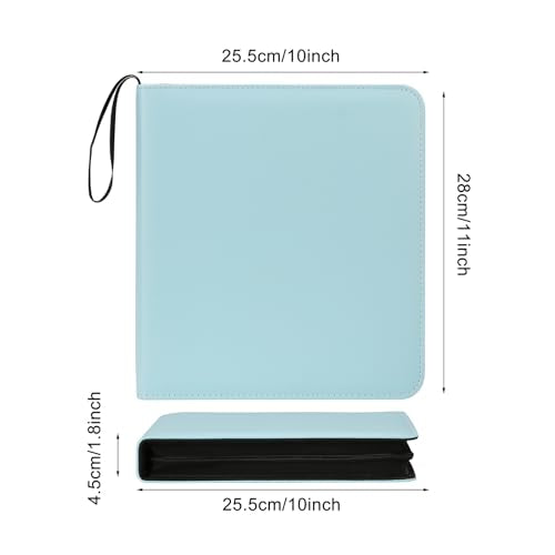 Large Polaroid Photo Album Binder, 240 Pockets. Sky Blue - color: Sky Blue