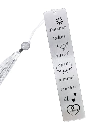 Metal Teacher Bookmarks with Tassels, Teacher Appreciation Gifts - color: A