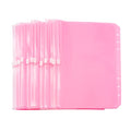 Pink A5 Binder Pockets 12pcs Zipper Cash Envelopes - color: 12pcs Pink Color, size: A5