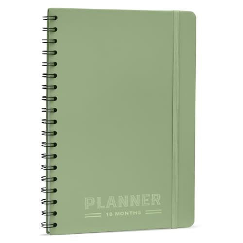 Nextnoid B5 18-Month Undated Monthly Planner, Hardcover, Green - color: b-Green, style: a-Monthly Undated