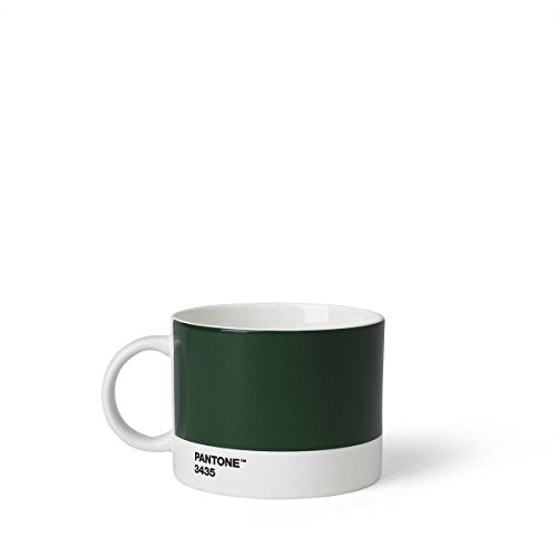 Pantone Cup, Tea/Coffee Mug, fine China (Ceramic), 475 ml, Dark Green, 3435 C, 1 Count (Pack of 1) - color: Green