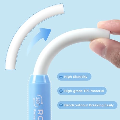 Nicpro 6 Pack Rotary Retractable Erasers, Soft TPE Rubber Twist Eraser - color: Macaron