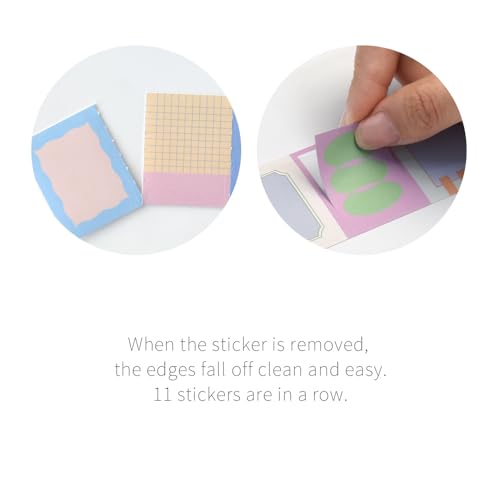 Monolike Wow Sticker Message & Label Series.1 + Series.2 Set - Mini Size Cute Stickers, Square Stickers - color: Message & Label Series.1 + Series.2