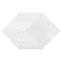 HOULIFE Handkerchiefs for women, Pure White Handkerchief with Scallop Edge