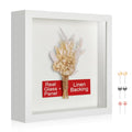 8x8 Shadow Box Picture Frame with Real Glass Panel and Linen Back - color: White + Thickened Panel + Foam Packaging, size: 8x8