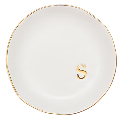 COLLECTIVE HOME Ceramic Jewelry Tray, Trinket Dish, Gifts for Women (S) - color: S