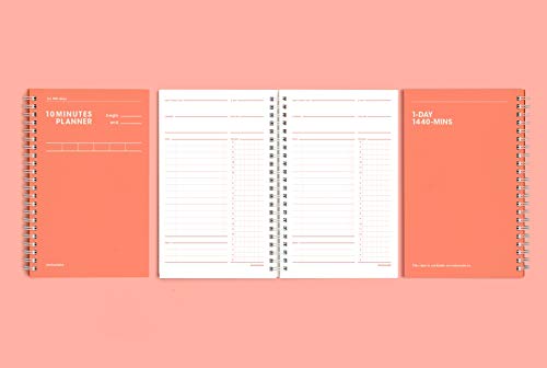 10 Minutes Planner 100 Days Color Chip (Living Coral) / Study Planner/Planner
