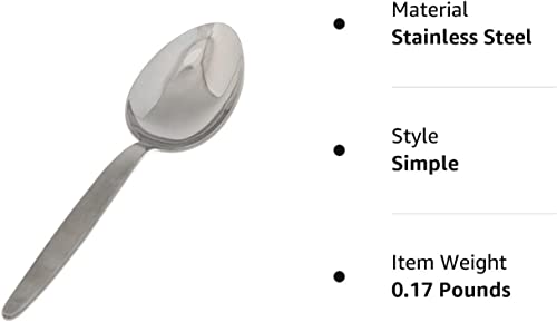 Chef Kunz Spoon | 9 inch 2.5 Tbsp18/10 Stainless Steel Silver Serving Spoons | Sauce, Basting, Quenelle, Plating, Cooking Chef Spoon, Dishwasher Safe